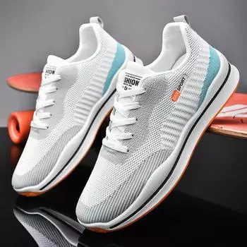 Модные кроссовки Flyknit Lovers Shoes осень, новая мода, модная обувь, женские кроссовки, мужская обувь для активного отдыха 36 чёрный