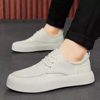 Модные кроссовки из натуральной кожи для мужчин, повседневная походная обувь, мягкая подошва, нескользящая, удобная обувь для мужчин, Zapatillas Hombre 39 коричневый