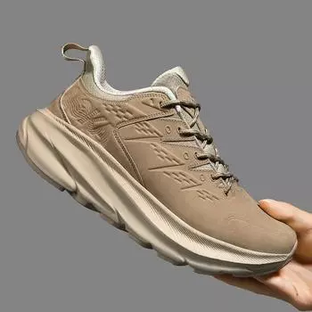 Модные кроссовки из нубуковой кожи с противоскользящим покрытием для мужчин, повседневная обувь, спортивная обувь, обувь для бега, ходьбы, тенниса, новинка, 2024 г. 39 чёрный