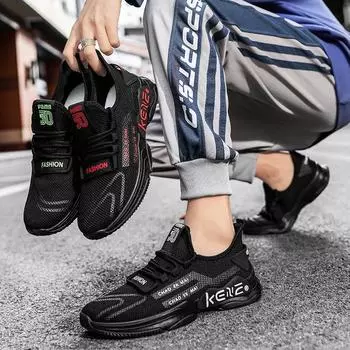 Модные кроссовки, легкие мужские повседневные туфли, дышащая мужская обувь, прогулочные туфли на шнуровке, мужские кроссовки, обувь для мужчин 6.5