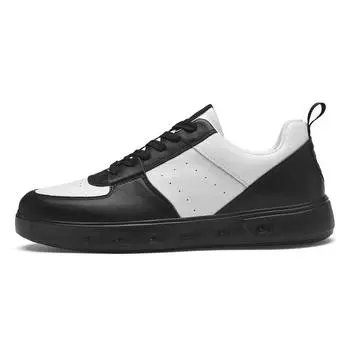 Модные кроссовки, мужская обувь, уличная модная мужская обувь на плоской подошве, дышащая мужская повседневная обувь на шнуровке для отдыха, мужская повседневная обувь 38 чёрный