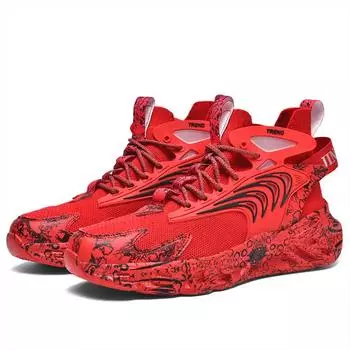 Модные кроссовки на платформе с нескользящей подошвой и шнуровкой, мужские ботинки, размер 45, мужские черные высокие кроссовки, спортивные, что такое высокотехнологичные кроссовки 39