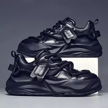 Модные кроссовки на толстой подошве, мужская повседневная спортивная обувь, спортивная обувь для активного отдыха, беговые теннисные туфли, спортивная обувь на шнуровке 39-44 39 серый