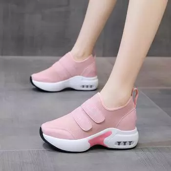 Модные кроссовки Теннисные туфли Дышащая сетчатая обувь Летняя женская мода повседневная обувь разных цветов Женская вулканизированная обувь 36 чёрный