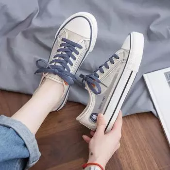 Модные кроссовки, тренд, черная спортивная обувь для женщин, летняя женская обувь на плоской подошве 2024 года, низкая, симпатичная, хит, повседневная, парусиновая, модная, с шикарным акцентом, горячая 35