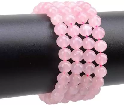 Модные круглые самодельные бусины ручной работы случайного цвета розового натурального камня для ожерелья-брелка 20-60 шт. 4/6/8/10/12 мм россыпью для изготовления ювелирных изделий 4mm 60pcs розовый