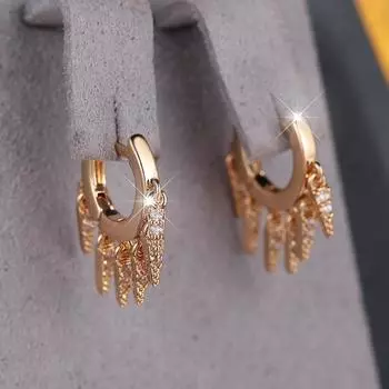 Модные круглые серьги-кольца из циркония для женщин, круглые серьги, свадебные украшения, аксессуары золотой