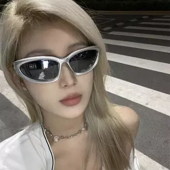 Модные крутые солнцезащитные очки Y2K унисекс футуристические солнцезащитные очки для езды на велосипеде солнцезащитные очки аксессуары для пары подарок фото реквизит