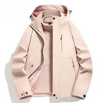 Модные куртки для мужчин и женщин на осень и зиму, новый стиль, флисовая подкладка, три в одном, большой размер, альпинистская куртка, комплект из двух предметов для мужчин S