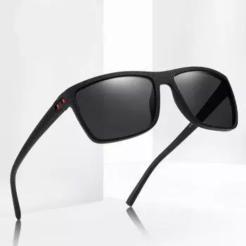 Модные квадратные поляризованные солнцезащитные очки для мужчин и женщин, ретро-очки для спорта на открытом воздухе, рыболовные солнцезащитные очки, устойчивые к ультрафиолетовому излучению, мужские очки UV400 As picture