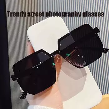 Модные квадратные солнцезащитные очки для активного отдыха, большие оправы, солнцезащитные очки для путешествий, мужские и женские, многоугольные солнцезащитные очки