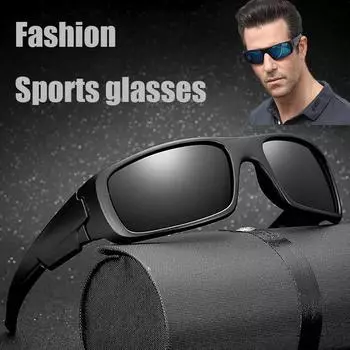 Модные квадратные солнцезащитные очки для мужчин и женщин, для спорта на открытом воздухе, вечерние солнцезащитные очки для вождения, рыбалки, прямоугольные очки