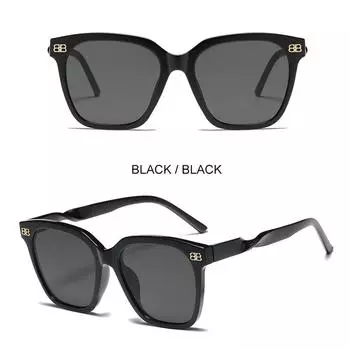 Модные квадратные солнцезащитные очки в большой оправе Ins, индивидуальные солнцезащитные очки, женские модные ретро-очки