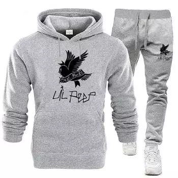 Модные L-Lil Peep RIP Lil Peep LOVE мужские и женские толстовки с капюшоном, брюки, костюм, повседневные пуловеры, рубашки, комплекты толстовок S