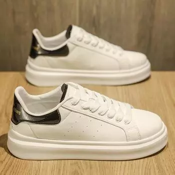 Модные легкие мужские кроссовки из натуральной кожи, белые туфли, модные дышащие ретро-кеды для тренировок, спортивная повседневная обувь для студентов 39