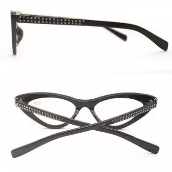 Модные легкие очки для женщин/мужчин, очки «кошачий глаз», очки для чтения в стиле ретро с бриллиантами и стразами, уникальные +2.5 красный