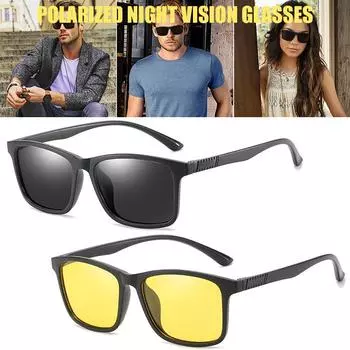 Модные легкие солнцезащитные очки TR90 для мужчин, классические квадратные поляризованные солнцезащитные очки для мужчин, для вождения на открытом воздухе