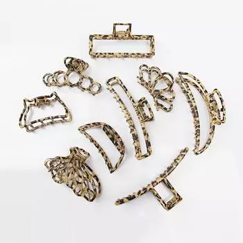 Модные леопардовые принты женские заколки для волос в корейском стиле для женщин повседневная одежда для волос