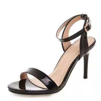 Модные летние босоножки, туфли на высоком каблуке для женщин, шлепанцы, большой размер 44 50, ремешки на щиколотке, красные, белые, для вечеринок, танцев, свадьбы, женская обувь 34 абрикосовый