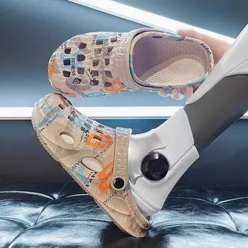 Модные летние брендовые женские и мужские тапочки EVA Slides оригинальные модные пляжные сандалии женская повседневная обувь мужские шлепанцы мужские сандалии 2024 46 39 чёрный