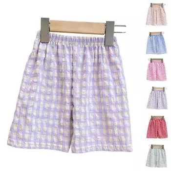 Модные летние брюки для мальчиков, свободные домашние пижамы, повседневные 100 бежевый