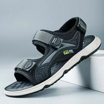 Модные летние дизайнерские новые мужские сандалии на полой платформе для отдыха на пляже, модные повседневные мужские сандалии на мягкой подошве для спорта на открытом воздухе 38