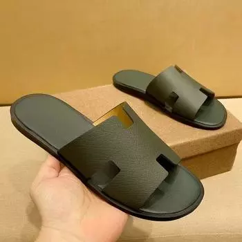 Модные летние европейские мужские тапочки - дышащая, удобная, модная пляжная обувь высокого класса Size 45