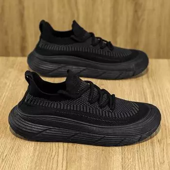 Модные летние мужские кроссовки 2024 года, высококачественные мужские повседневные кроссовки с толстой подошвой, сетчатые, дышащие, базовые, удобные кроссовки для бега, мужские 39