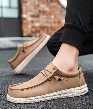 Модные летние мужские кроссовки ручной работы, повседневная обувь для мужчин, вулканизированная обувь для мужчин, легкая, удобная, дышащая, парусиновая обувь для мужчин, большой размер 39-46 39 коричневый