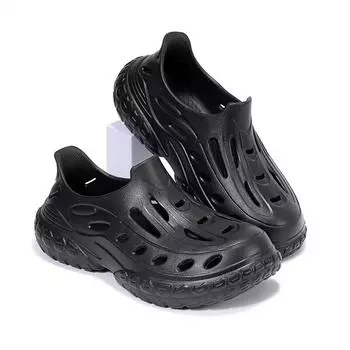 Модные летние мужские сандалии-башмаки, мужские пляжные сандалии для отдыха на природе, удобные нескользящие рваные туфли Aqua, полые дышащие модные тапочки 40-41