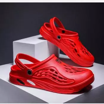 Модные летние мужские сандалии, легкие мужские повседневные туфли из ЭВА, туфли-сабо для влюбленных, для дома, сада, отдыха на природе, мужские пляжные тапочки на плоской подошве, большой размер 49 36 белый