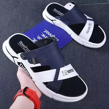 Модные летние мужские сандалии, высококачественные повседневные сандалии для отдыха на открытом воздухе, нескользящие пляжные сандалии, новая брендовая мужская обувь, мокасины, прогулочные лоферы 38 чёрный