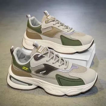 Модные летние мужские сетчатые дышащие кроссовки Forrest Gump tide shoes спортивная и повседневная обувь уличная мода мужская обувь 39 чёрный