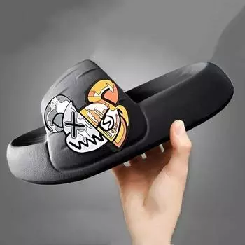 Модные летние мужские тапочки из ЭВА с мягкой подошвой, нескользящие, домашняя обувь, женские тапочки, для ванной, пляжные тапочки, сандалии Chanclas De Hombre 36-37 розы красного