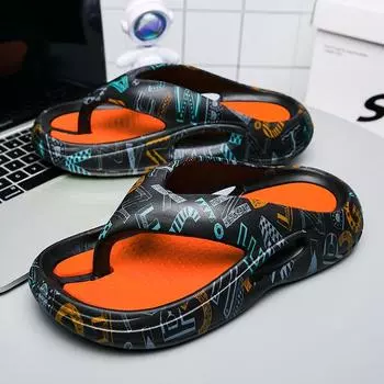 Модные летние мужские тапочки PARZIVAL, тапочки для ванной, противоскользящие тапочки, мужские шлепанцы, 5 см, толстая подошва, мягкие шлепанцы, пляжные, летние, для дома на платформе 39