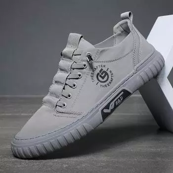 Модные летние мужские туфли из вулканизированной ткани Ice Silk Cloth Canvas Shoes Серые плоские повседневные туфли на шнуровке Non Leather Fashion Soft Walking 38 чёрный