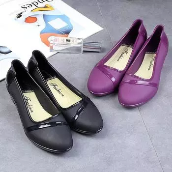 Модные летние непромокаемые сапоги для женщин с мелким горлом, однотонные, на низком каблуке, непромокаемые, для кухни, с защитой от скольжения и пятен от масла, рабочие сапоги для дождя 36-40 36 хаки