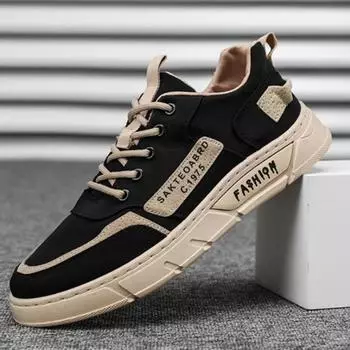 Модные летние новые дышащие мужские кроссовки 2024 года, версия мужских низких кроссовок, парусиновая обувь, универсальная спортивная повседневная обувь, мужская обувь 39 серый