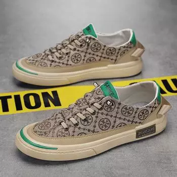 Модные летние новые мужские дышащие парусиновые туфли модные повседневные мужские парусиновые туфли модные кроссовки обувь для мужчин 39 зелёный