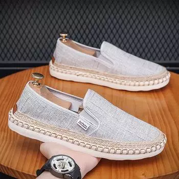 Модные летние новые мужские повседневные мокасины классические плоские мужские туфли однотонные туфли модная обувь без застежек мужские кеды Zapatillas Hombre 39 чёрный