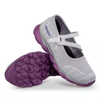 Модные летние новые женские сетчатые туфли, дышащая повседневная обувь, весенние женские удобные легкие прогулочные туфли, нескользящие туфли для мам на плоской подошве 36