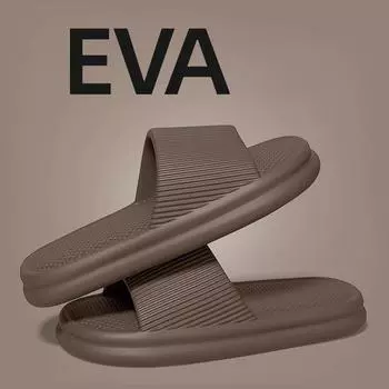 Модные летние парные нескользящие плоские шлепанцы, гибкие тонкие пляжные сандалии для мужчин и женщин, повседневные тапочки, женские домашние домашние шлепанцы 40-41 чёрный