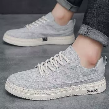 Модные летние парусиновые туфли для мужчин, мужская повседневная обувь, высококачественные удобные износостойкие мужские туфли на плоской подошве, Tenis Masculino, новинка 2024 года 39