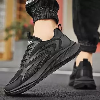 Модные летние повседневные кроссовки мужские дышащие модные толстые подошвы удобные сетчатые туфли для бега на открытом воздухе кроссовки для тенниса мужские кроссовки для мужчин 39 белый