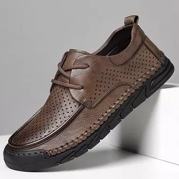 Модные летние роскошные туфли на плоской подошве из воловьей кожи для мужчин, модные деловые туфли без застежек, дизайнерская спортивная обувь для мужчин 38