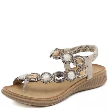 модные летние сандалии с плоским носком и эластичными металлическими блестками женские повседневные женские сандалии в римском стиле с застежкой-рыбьим ртом женские сандалии для женщин женские сандалии 36 чёрный