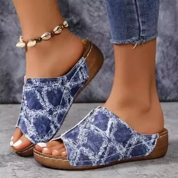 модные летние сандалии женская обувь повседневная обувь женская обувь без застежек босоножки на танкетке для женщин мягкие женские тапочки женские сандалии 36 чёрный