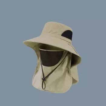 Модные летние шляпы от солнца с защитой от ультрафиолета для охоты и рыбалки, широкополая дышащая съемная шляпа рыбака хаки