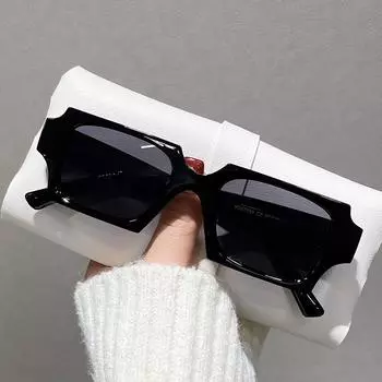 Модные летние солнцезащитные очки для отдыха на открытом воздухе, персонализированные новые милые квадратные солнцезащитные очки, винтажные очки с защитой от ультрафиолета