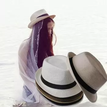 Модные летние соломенные шляпы от солнца, гангстерская кепка, летняя пляжная кепка, сомбреро, дорожная шляпа от солнца темно-синий